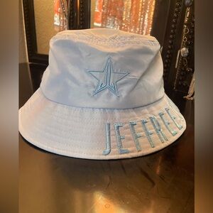 Jeffree Star Blue Bucket Hat with Embroidered Star